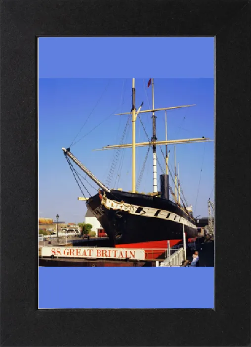 Stampa con cornice : La SS Gran Bretagna, nave storica Stampa con cornice : La SS Gran Bretagna, nave storica
