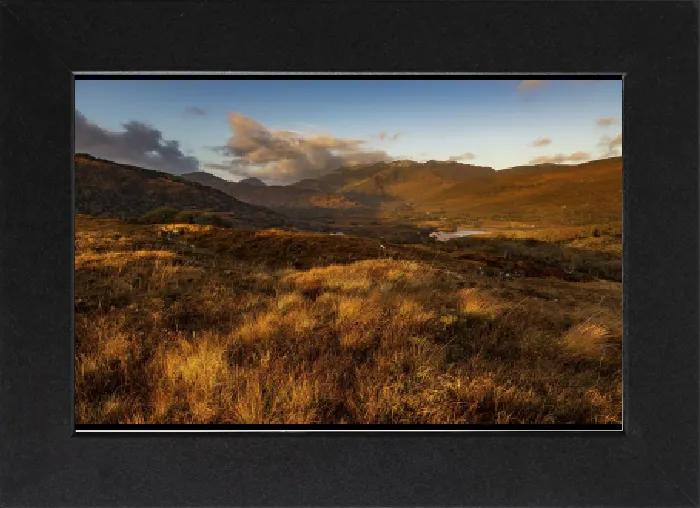 Stampa con cornice : Paesaggio autunnale, Dingle, Contea di Kerry, Irlanda.