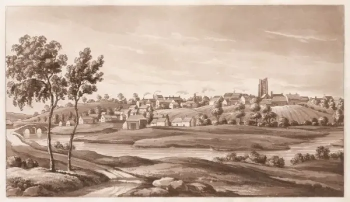 Stampa con cornice : Axminster è in Devon