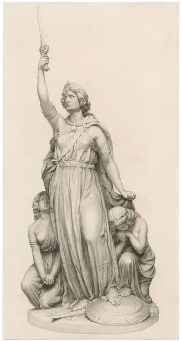 Stampa con cornice : Boadicea - 62 d.C
