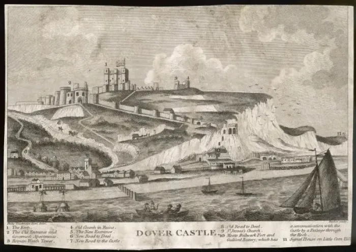 Stampa con cornice : Castello e Cefali Bianche
