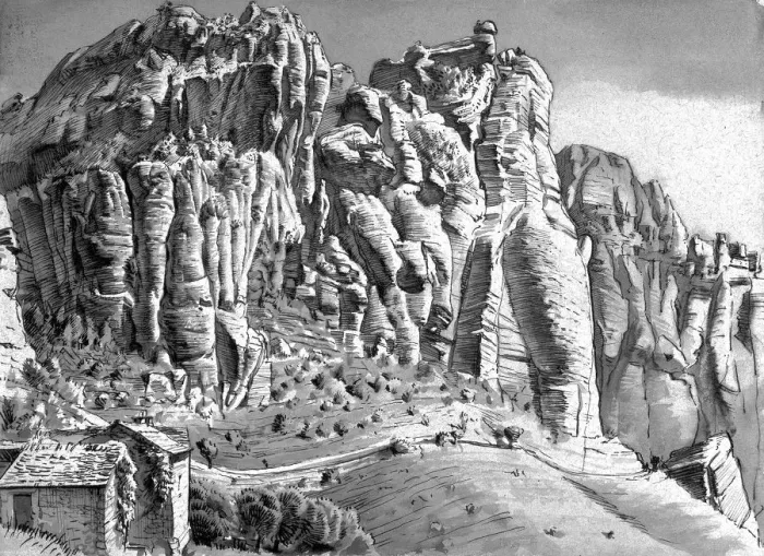 Stampa con cornice : Fronte roccioso