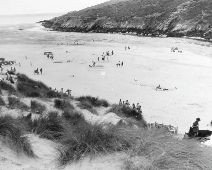 Stampa con cornice : Crantock Sands