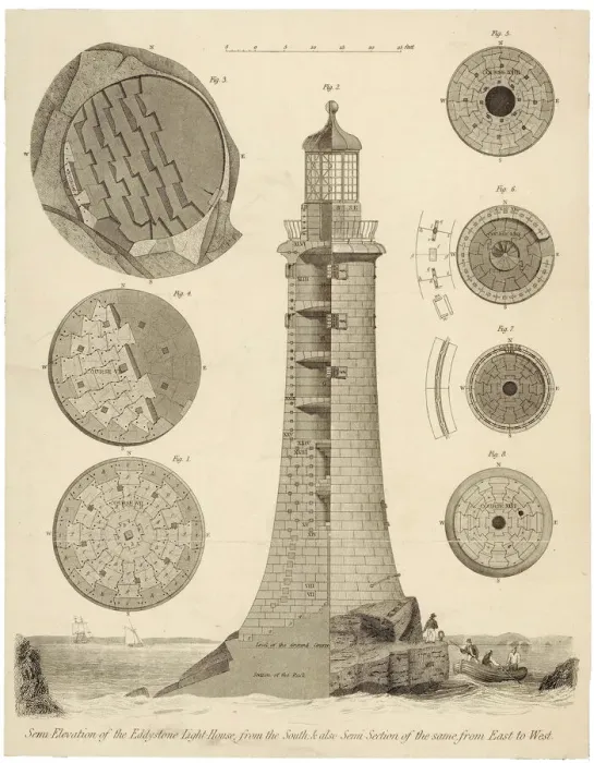 Stampa con cornice : Faro di Eddystone Stampa con cornice : Faro di Eddystone