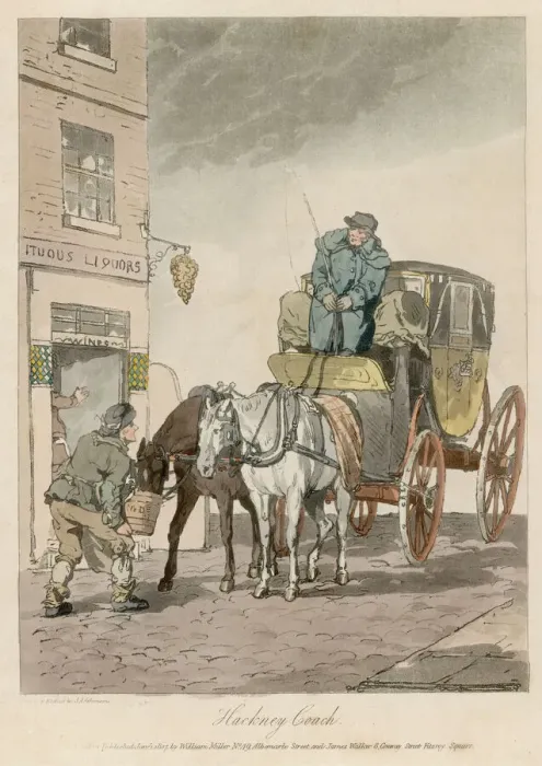 Stampa con cornice : Autobus Hackney / 1807 Stampa con cornice : Autobus Hackney / 1807