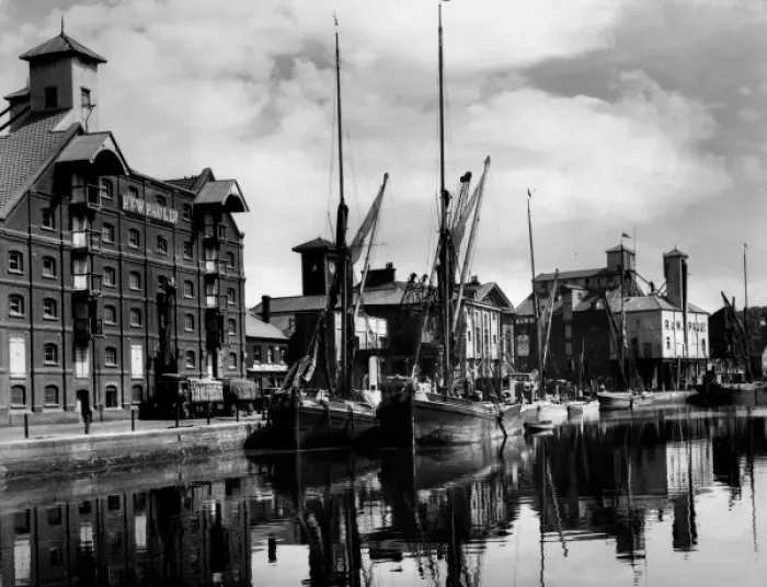 Stampa con cornice : Docks di Ipswich Stampa con cornice : Docks di Ipswich
