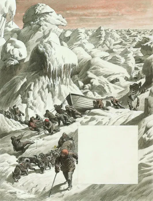 Stampa con cornice : La Lunga, Lunga Deriva.