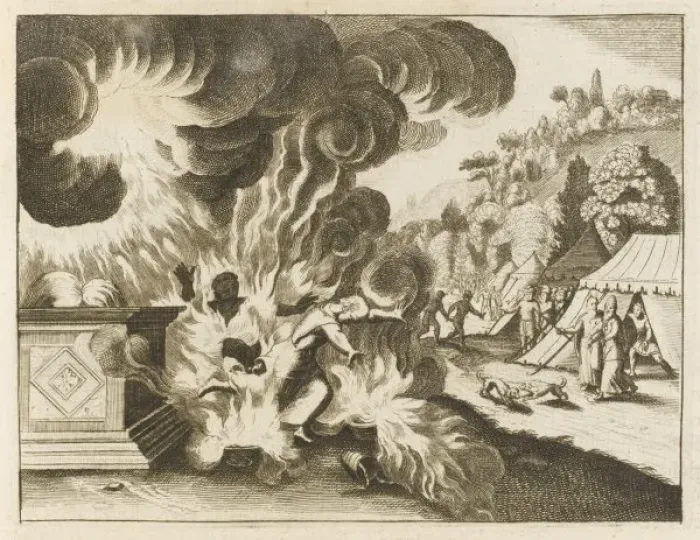 Stampa con cornice : Fuoco Strano