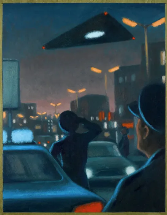 Stampa con cornice : UFOs / Onde Belga Stampa con cornice : UFOs / Onde Belga