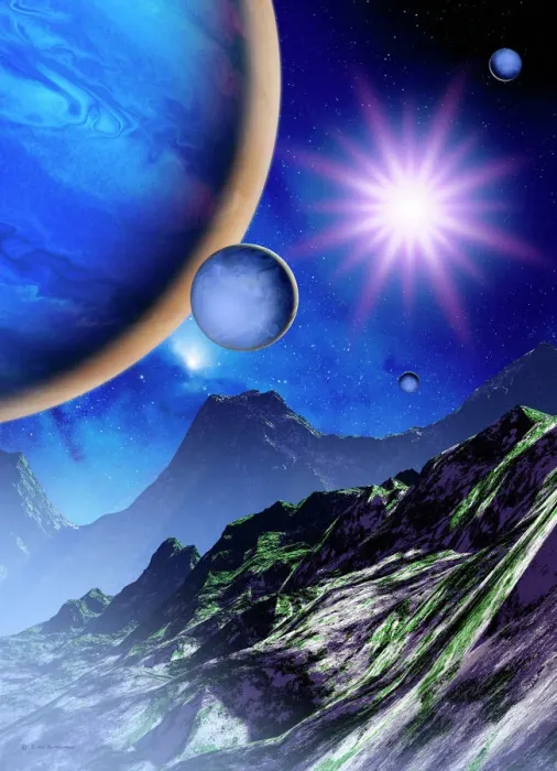 Stampa con cornice : Pianeta extraterrestre Stampa con cornice : Pianeta extraterrestre