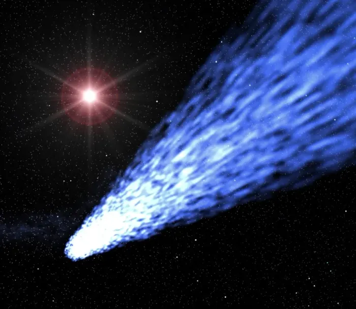 Stampa con cornice : Cometa e Sole