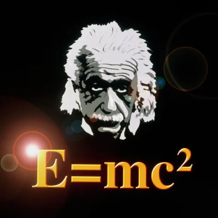 Stampa con cornice : Arte informatica di Albert Einstein e E=mc² Stampa con cornice : Arte informatica di Albert Einstein e E=mc²