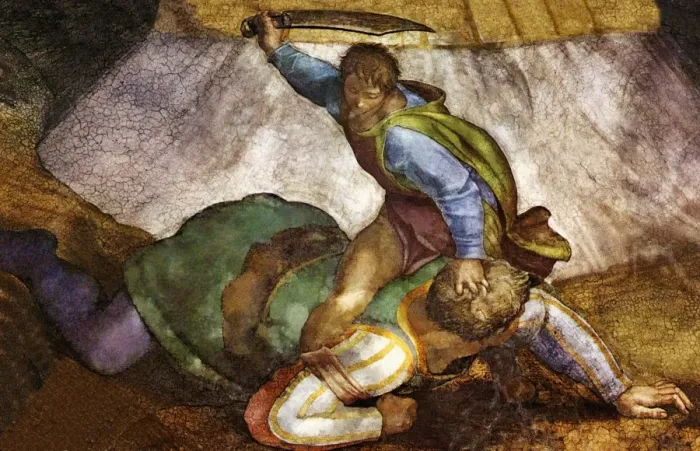 Stampa con cornice : Golia e Davide Stampa con cornice : Golia e Davide