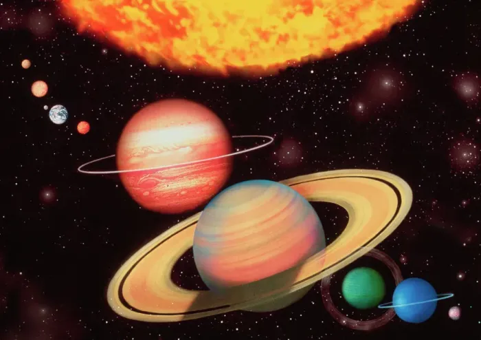 Stampa con cornice : Sistema solare Stampa con cornice : Sistema solare