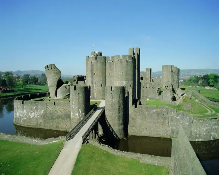 Stampa con cornice : Castello di Caerphilly Stampa con cornice : Castello di Caerphilly