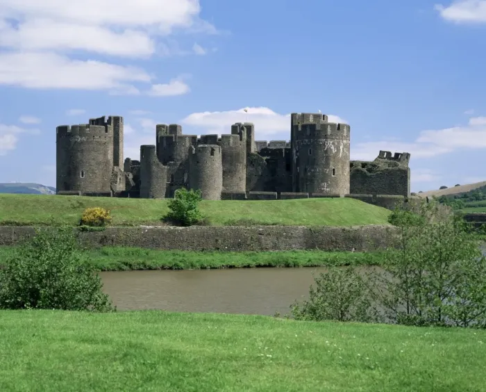 Stampa con cornice : Castello di Caerphilly