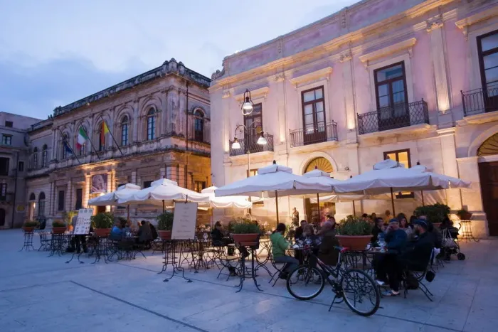 Stampa con cornice : Caffè la sera