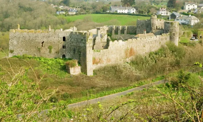 Stampa con cornice : Castello di Manorbier Stampa con cornice : Castello di Manorbier