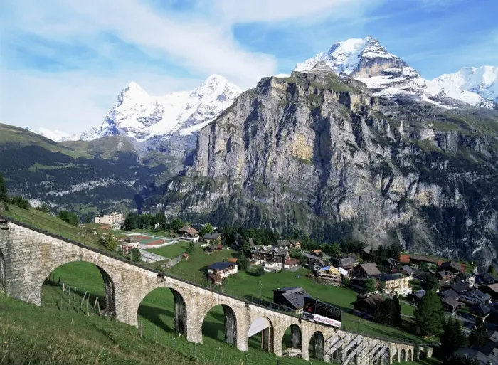 Stampa con cornice : Murren, Eiger Stampa con cornice : Murren, Eiger