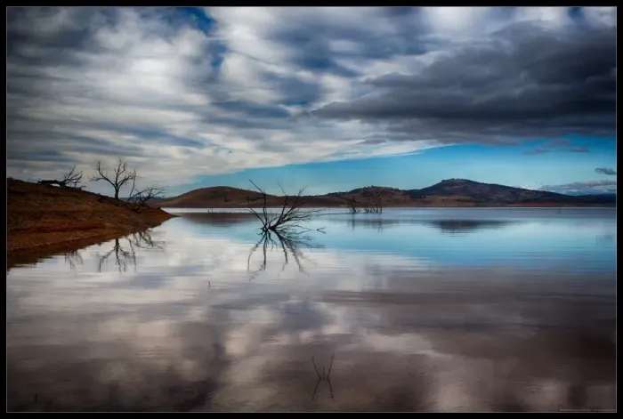 Stampa con cornice : Lago Eucumbene Stampa con cornice : Lago Eucumbene