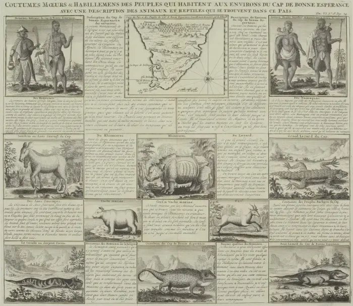 Stampa con cornice : Documento antico e mappa. Stampa con cornice : Documento antico e mappa.