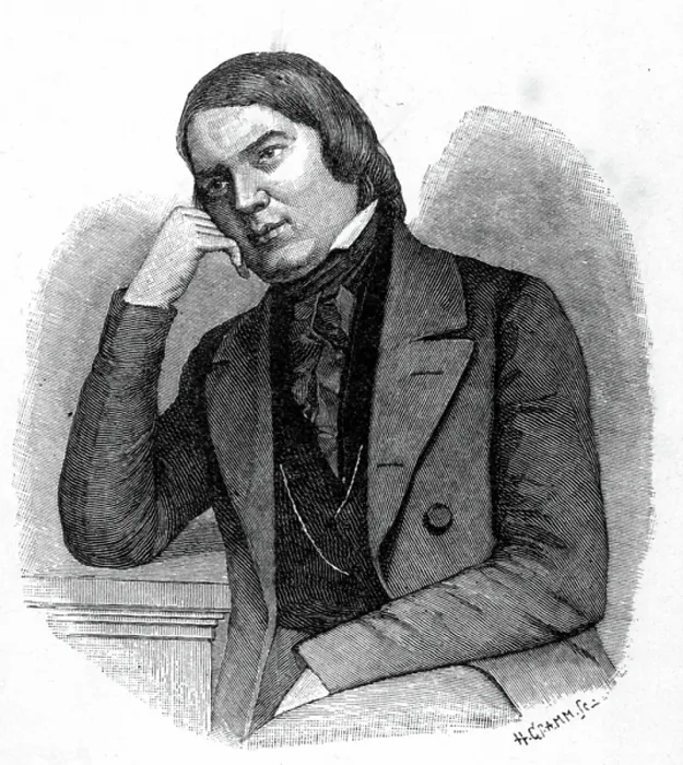 Stampa con cornice : Robert Schumann Stampa con cornice : Robert Schumann