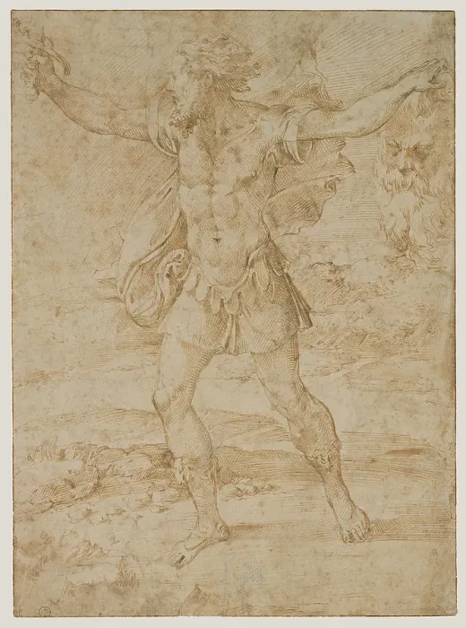 Stampa con cornice : 'David con la testa di Golia'. Stampa con cornice : 'David con la testa di Golia'.