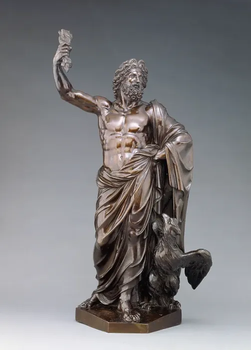 Stampa con cornice : Jupiter. Giove; Michel Anguier, francese, 1612 o 1614 - 1686; probabilmente Stampa con cornice : Jupiter. Giove; Michel Anguier, francese, 1612 o 1614 - 1686; probabilmente
