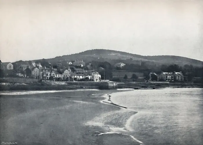 Stampa con cornice : Arnside - Dal North End, Carnforth, 1895. Stampa con cornice : Arnside - Dal North End, Carnforth, 1895.