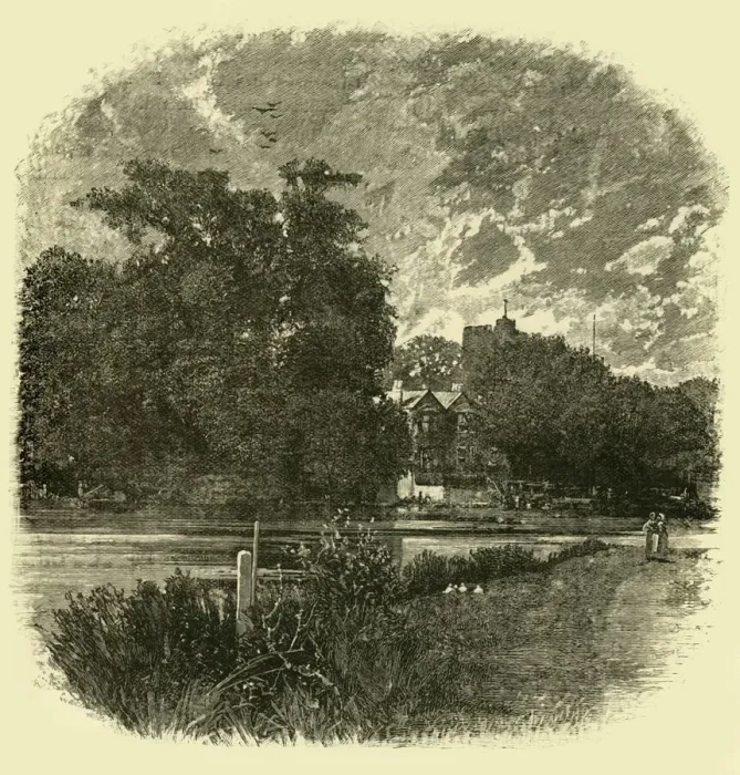 Stampa con cornice : Cookham, 1898. Creatore: Sconosciuto.