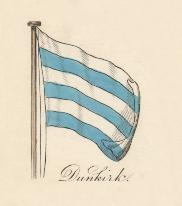 Stampa con cornice : Dunkirch, 1838 Stampa con cornice : Dunkirch, 1838