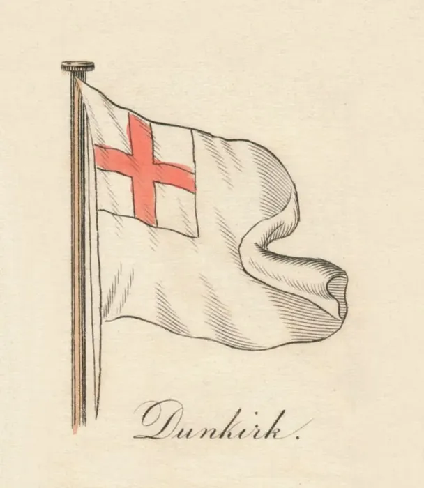 Stampa con cornice : Dunkirch, 1838 Stampa con cornice : Dunkirch, 1838