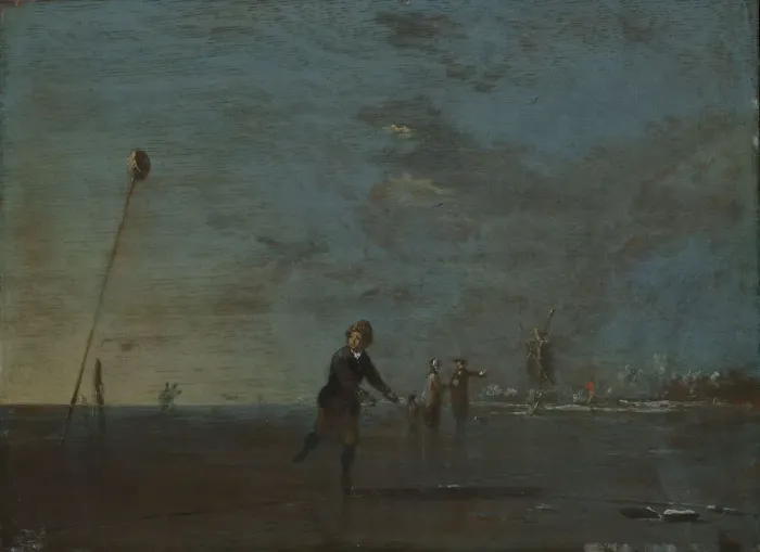 Stampa con cornice : Winter. 'Inverno. Trovato nella collezione della National Gallery, Praga'