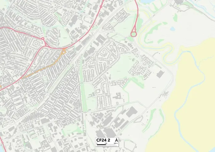 Stampa con cornice : Cardiff CF24 2 Map Stampa con cornice : Cardiff CF24 2 Map