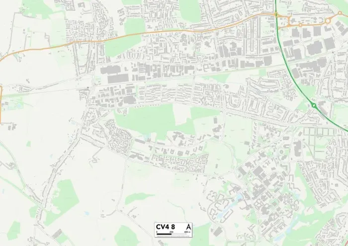 Stampa con cornice : Coventry CV4 8 Map Stampa con cornice : Coventry CV4 8 Map