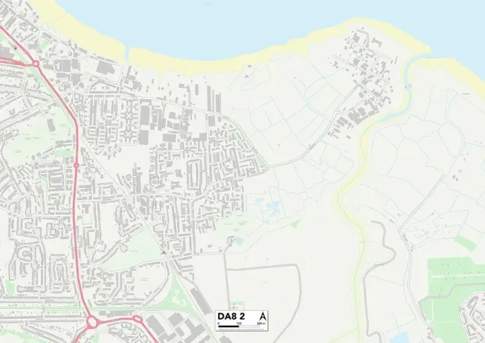 Stampa con cornice : Bexley DA8 2 Mappa Stampa con cornice : Bexley DA8 2 Mappa