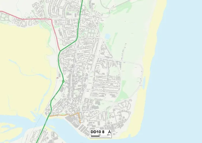 Stampa con cornice : Angus DD10 8 Map Stampa con cornice : Angus DD10 8 Map