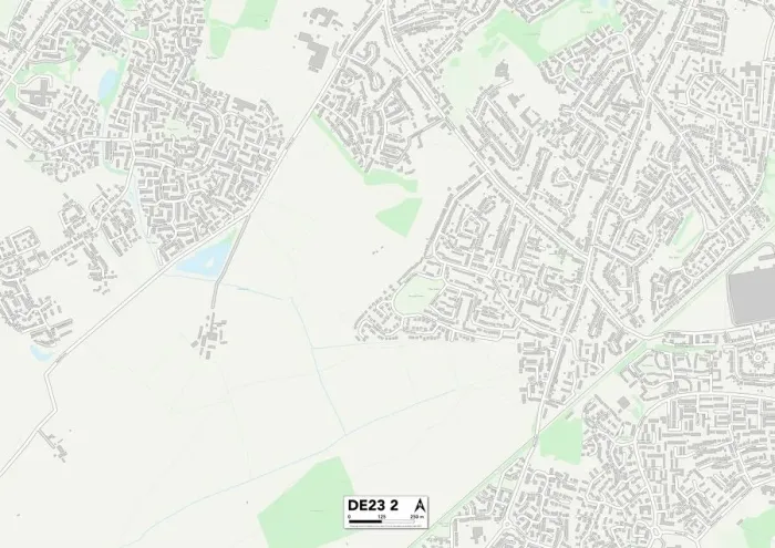 Stampa con cornice : Derby DE23 2 Mappa Stampa con cornice : Derby DE23 2 Mappa