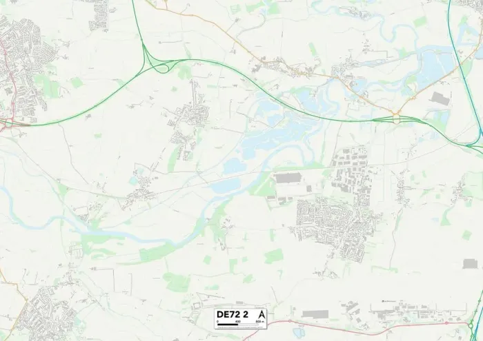 Stampa con cornice : Erewash DE72 2 Mappa