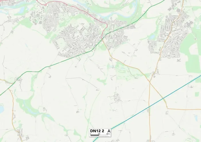 Stampa con cornice : Doncaster DN12 2 Mappa