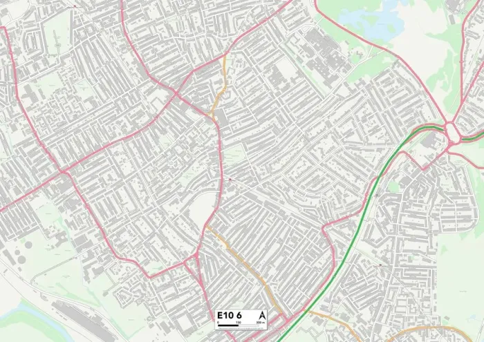 Stampa con cornice : Hackney E10 6 Map Stampa con cornice : Hackney E10 6 Map