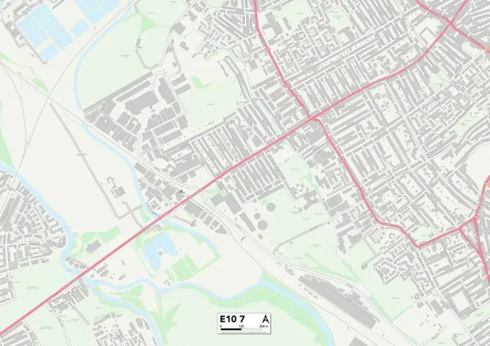 Stampa con cornice : Hackney E10 7 Map Stampa con cornice : Hackney E10 7 Map