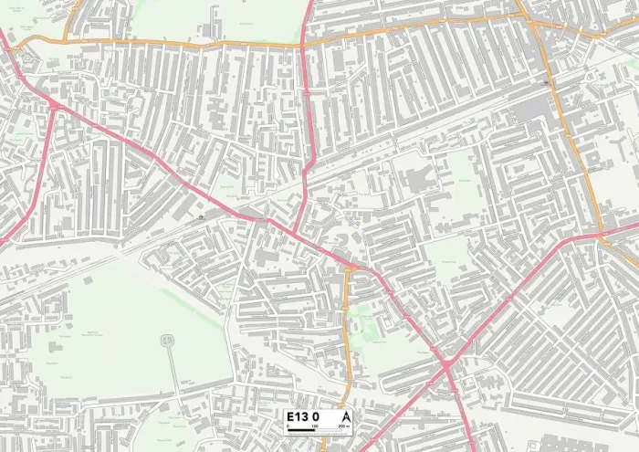 Stampa con cornice : Nuova E13 0 Mappa Stampa con cornice : Nuova E13 0 Mappa