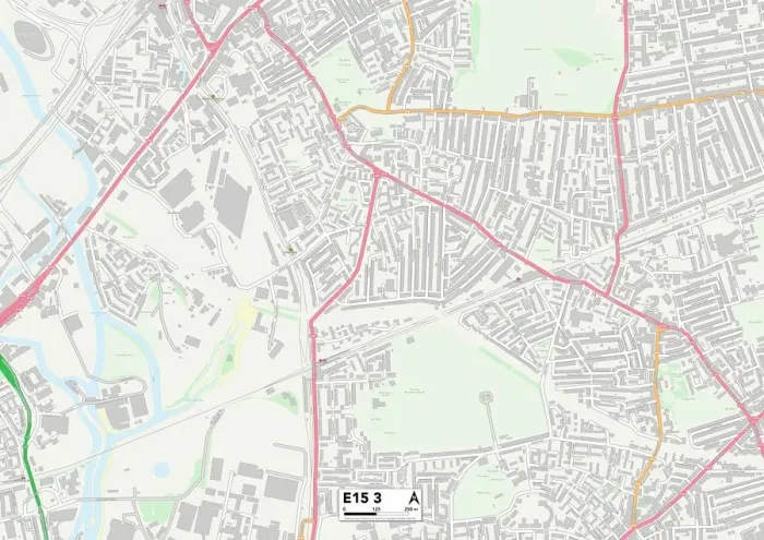 Stampa con cornice : Newham E15 3 Mappa Stampa con cornice : Newham E15 3 Mappa