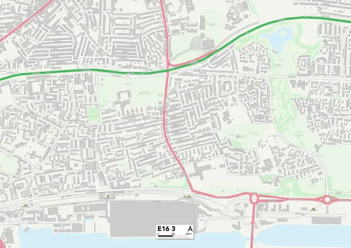 Stampa con cornice : Newham E16 3 Map Stampa con cornice : Newham E16 3 Map