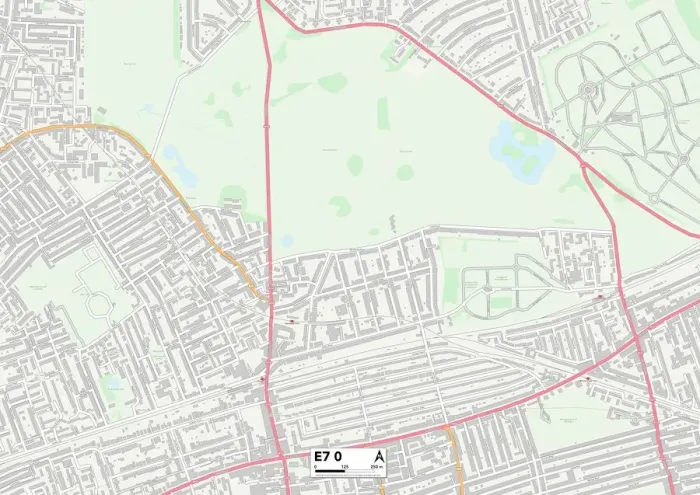 Stampa con cornice : Nuovo E7 0 Mappa