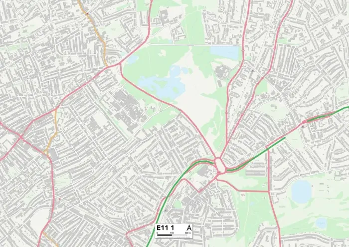 Stampa con cornice : Waltham Forest E11 1 Mappa Stampa con cornice : Waltham Forest E11 1 Mappa
