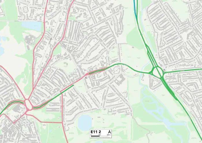 Stampa con cornice : Waltham Forest E11 2 Mappa Stampa con cornice : Waltham Forest E11 2 Mappa