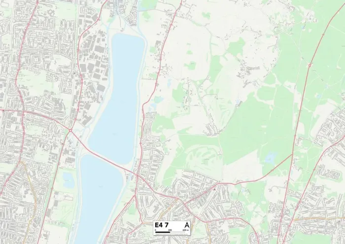 Stampa con cornice : Waltham Forest E4 7 Mappa Stampa con cornice : Waltham Forest E4 7 Mappa