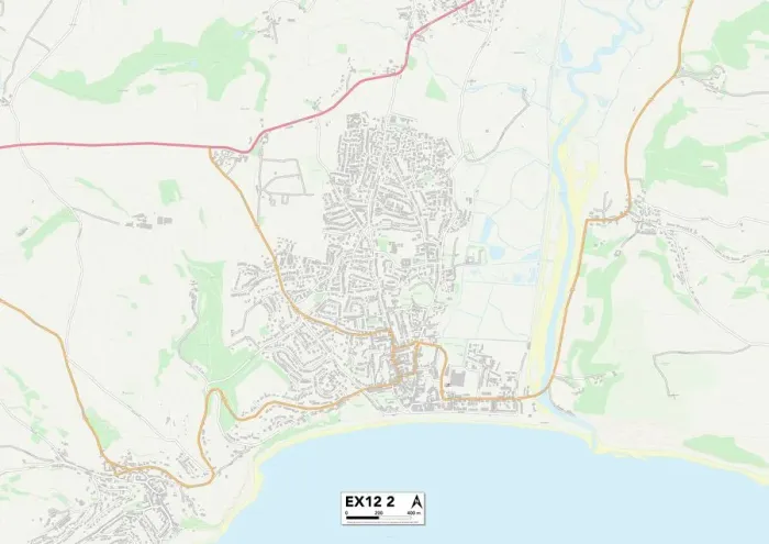 Stampa con cornice : Exeter EX12 2 Mappa Stampa con cornice : Exeter EX12 2 Mappa